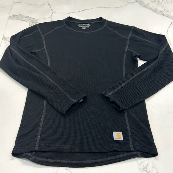 Carhartt Women’s Black Base Force Thermal Long Sleeve Crew Neck Top. Size M(405A - Picture 7 of 14
